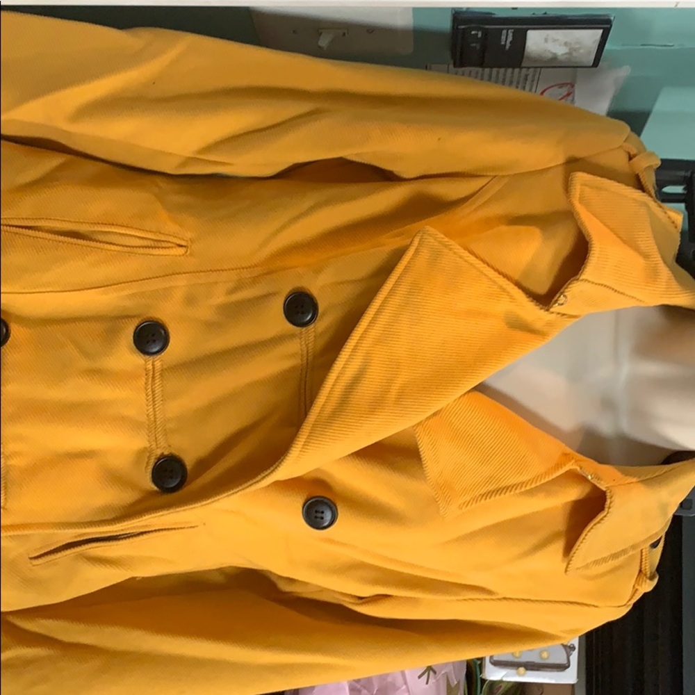 Yellow Corduroy/ Ribbed Jacket
